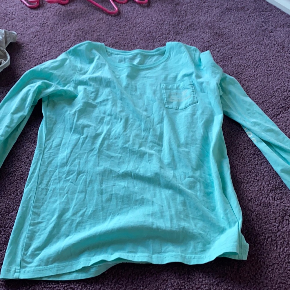 Light blue vineyard vines long sleeve shirt